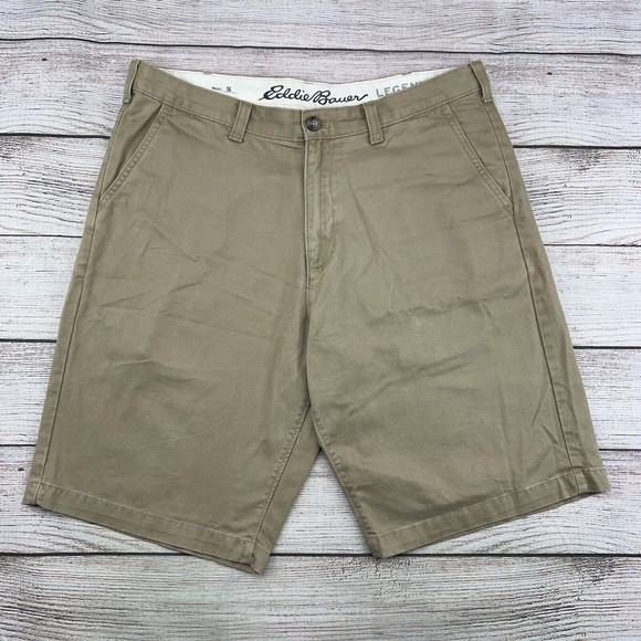 Eddie Bauer Other - Eddie Bauer Shorts Mens 36 Brown Tan Legend Wash Chino Cotton Casual Outdoor